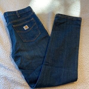 Carhartt Men's Dark Blue Denim Jeans